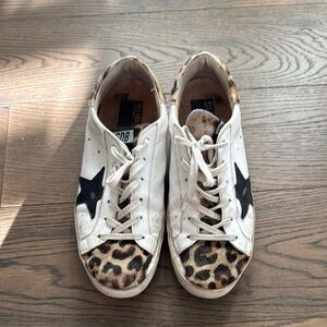 Golden Goose Leopard Star Sneakers